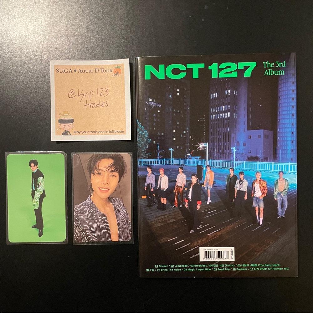 NCT 127 Sticker The 3rd Album with Johnny Photocards